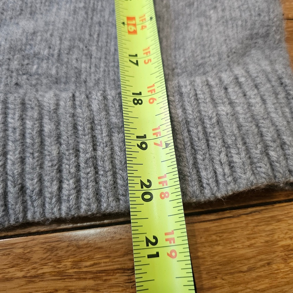 Theory Sweater Women Petite P Small Grey Wool Mock Neck Minimalist Quiet Luxury - Picture 10 of 12